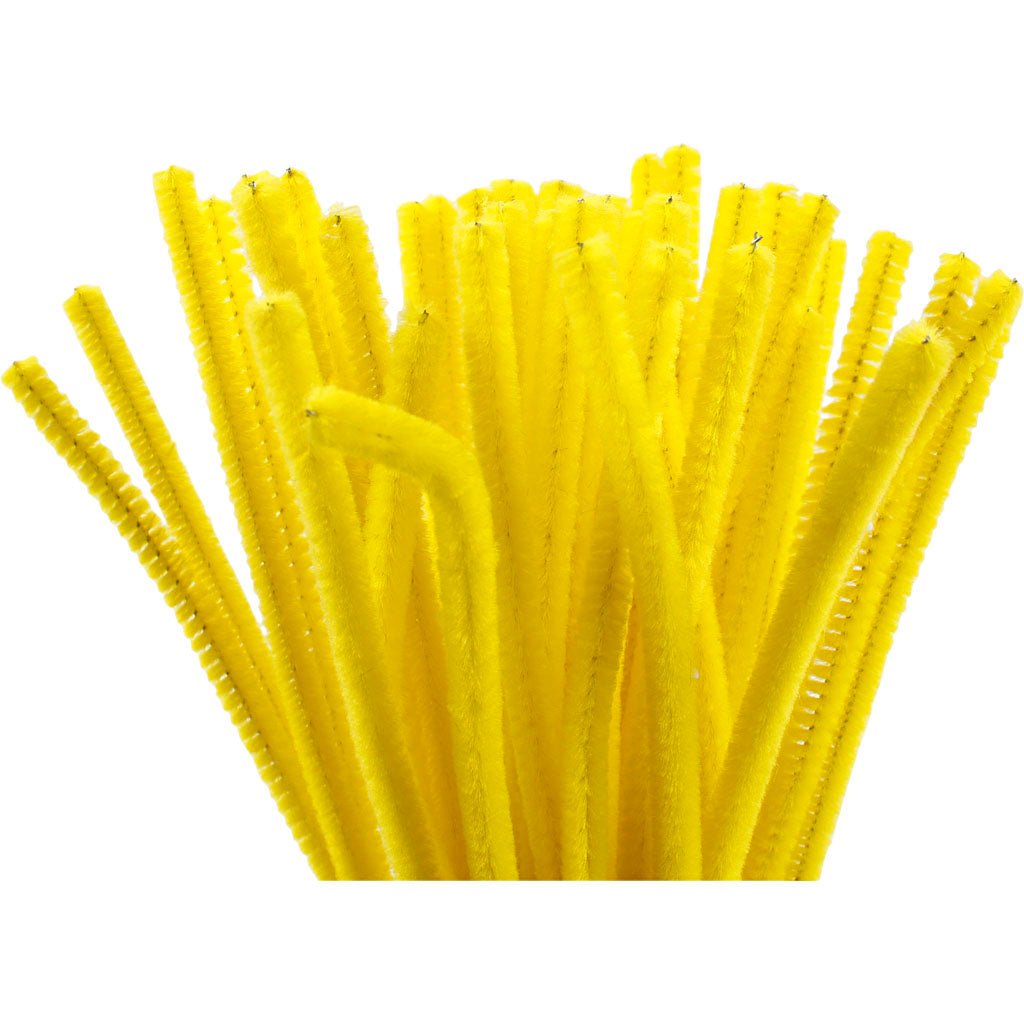 CC Chenilledraht 6 mm Gelb 50 Stück