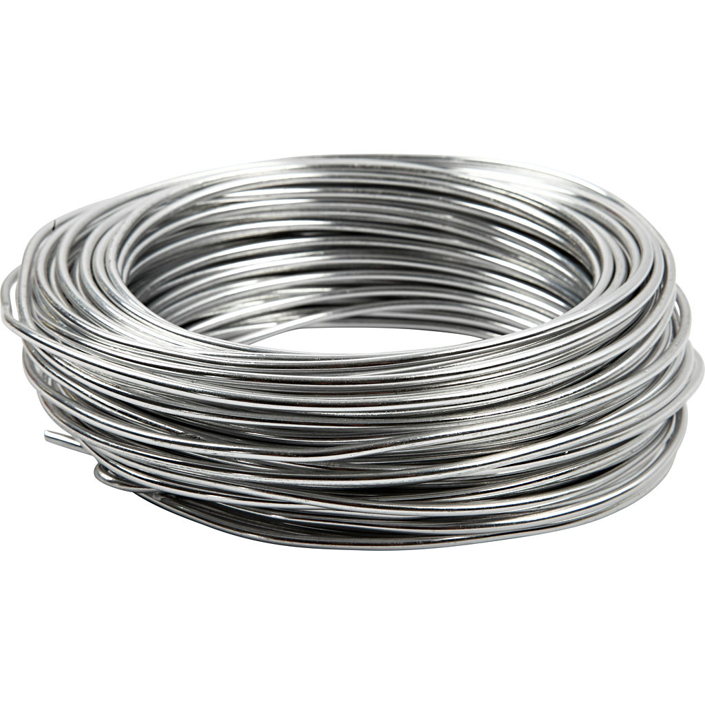 CC Aluminium Draad 3 mm Zilver 29 m