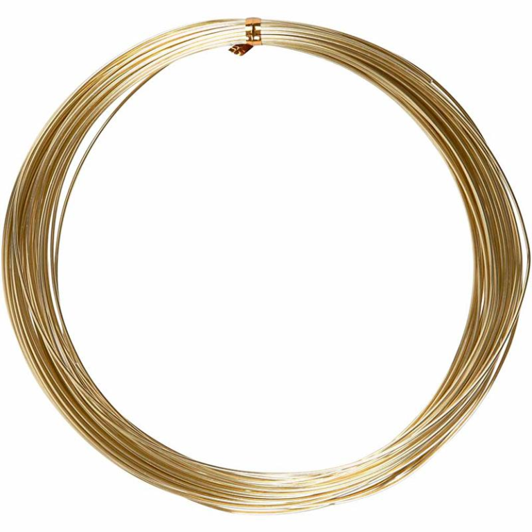 CC Aluminiumdraht 1 mm Gold 16 m