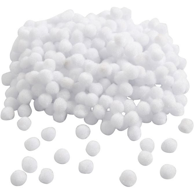 CC Pompons 10 mm Weiß 450 Stück