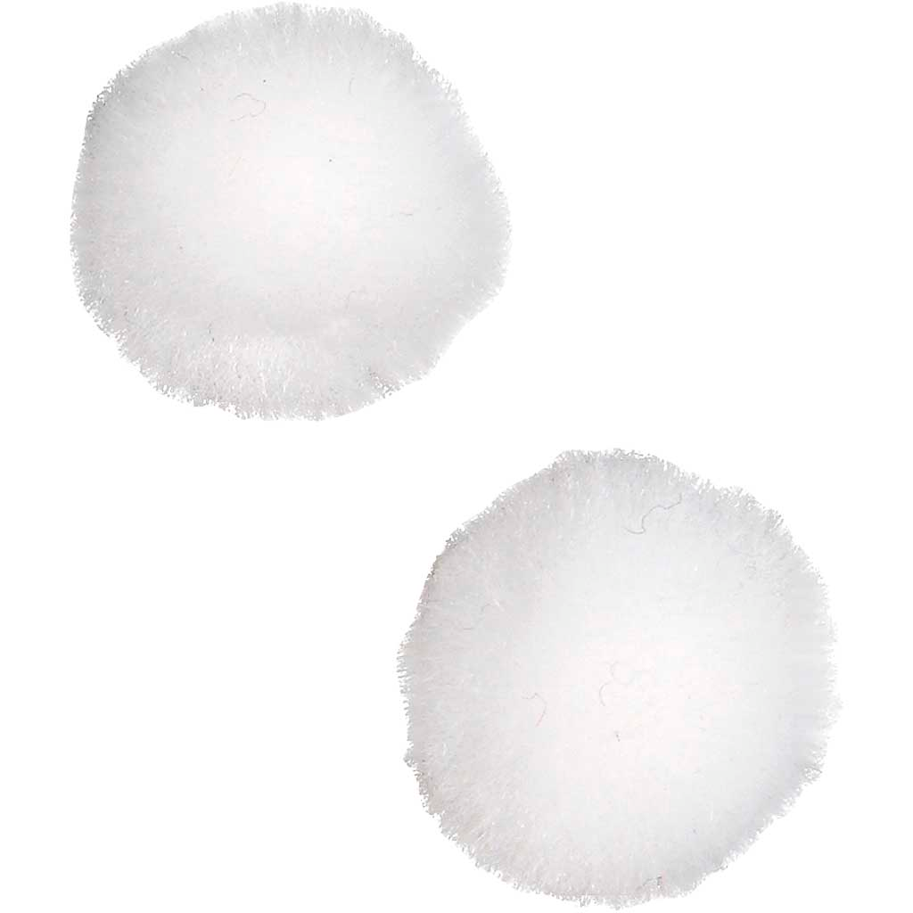 CC Pompons 20 mm Weiß 100 Stück