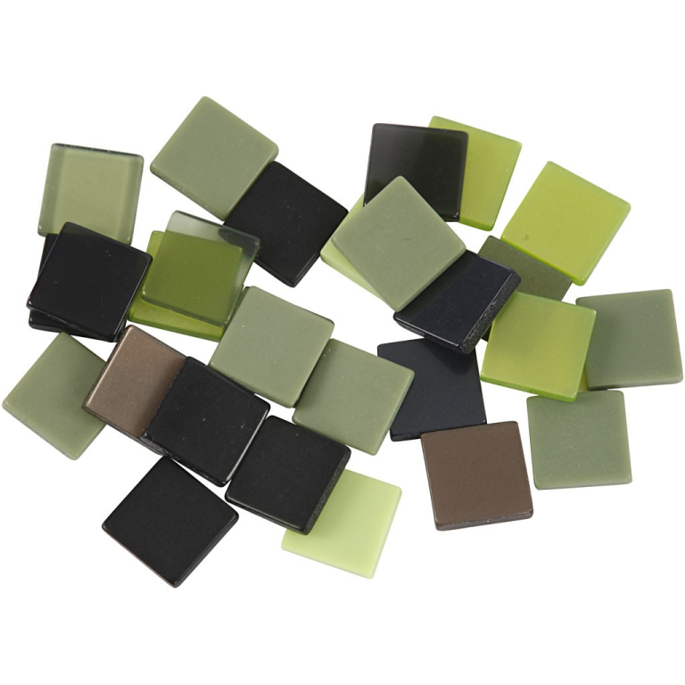 CC Mini Mozaïek 10 mm Groen Harmonie 25 gr