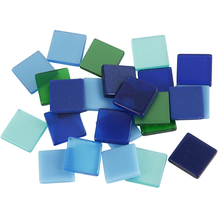CC Mini Mozaïek 10 mm Blauw Harmonie 25 gr
