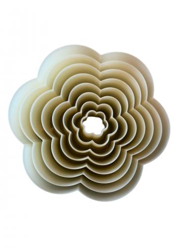 Gereedschap Nylon Uitsteekvormpjes Bloem 8-delig - Boetseerklei