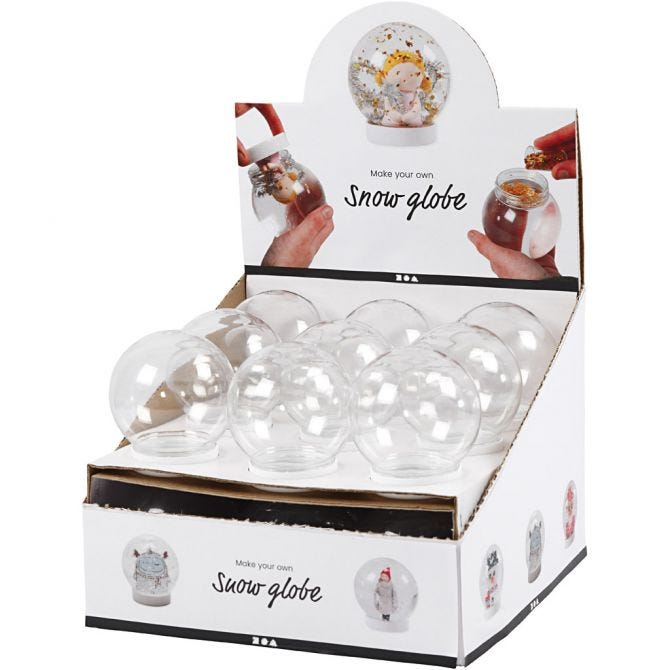 CC Plastic Bollen 8 cm, 18 Stuks