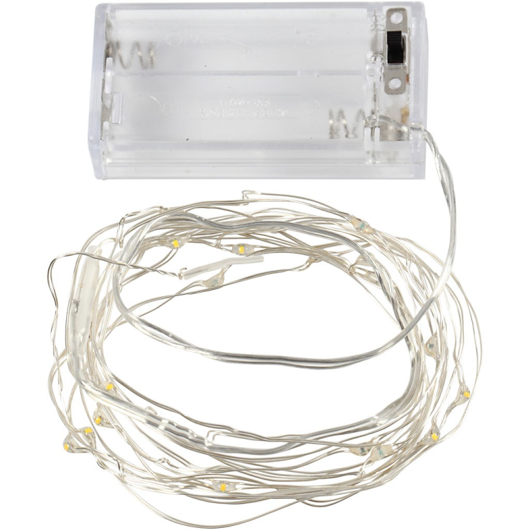 CC LED-Lichterkette 3,15 m Silber