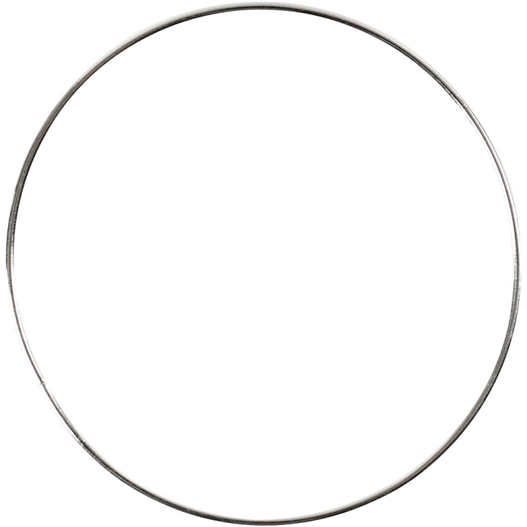 CC Metalen Ring 7 cm Zilver