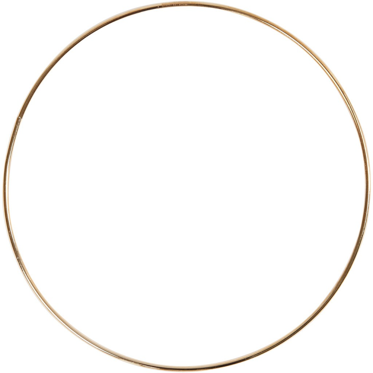 CC Metalen Ring 30 cm Goud