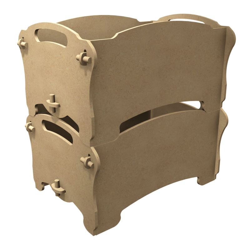 Gomille MDF Stackable Crates