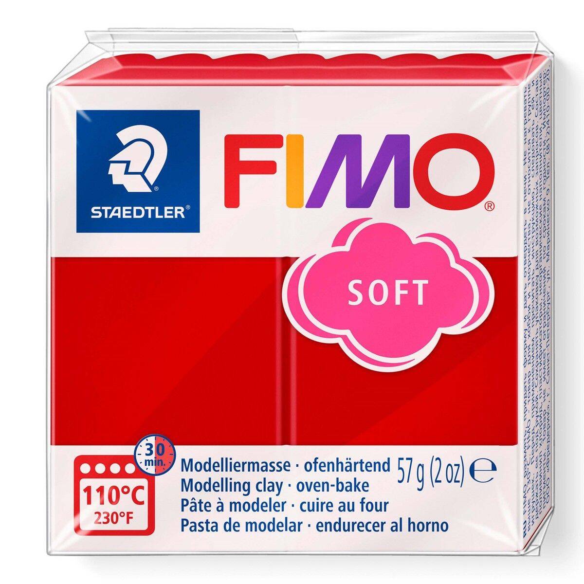 FIMO® Soft 56 g Weihnachtsrot