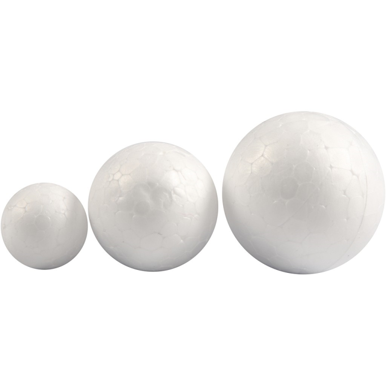 CC Piepschuim Ballen 2, 3, 4 cm, 12 stuks