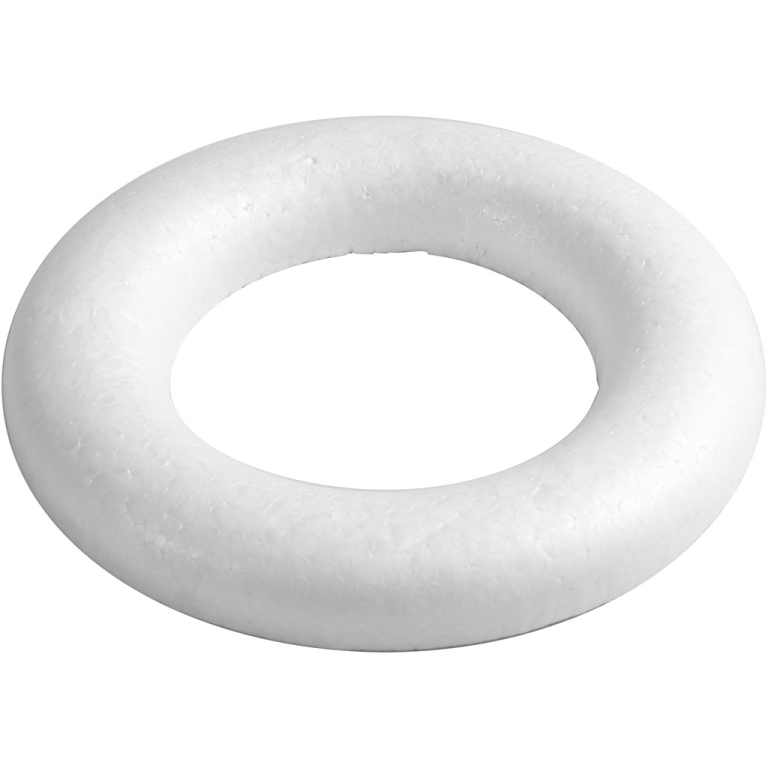 CC-Styrofoam Ring with Flat Back 20 cm