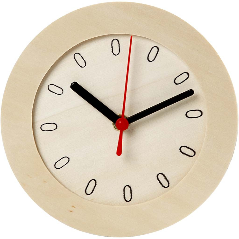 CC Holz-Uhr 15 cm