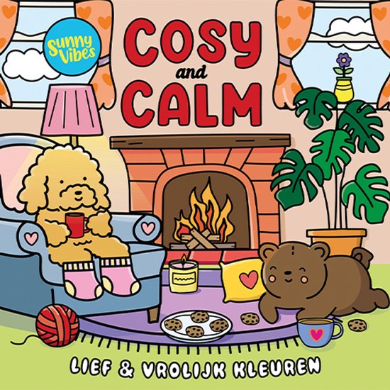 De Lantaarn Kleurboek Sunny Vibes - Cosy & Calm L: 25 x B: 25 x D: 0,5 cm