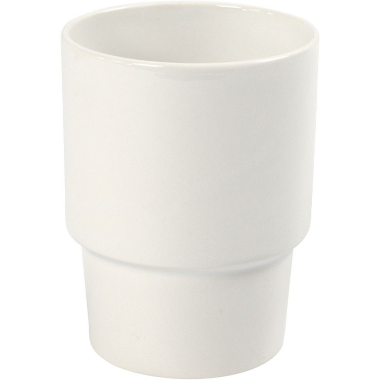 CC Porzellan Becher Vase 11x8,5 cm