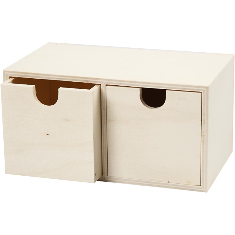 CC Holzschubladenschrank 9,2x17,7 cm