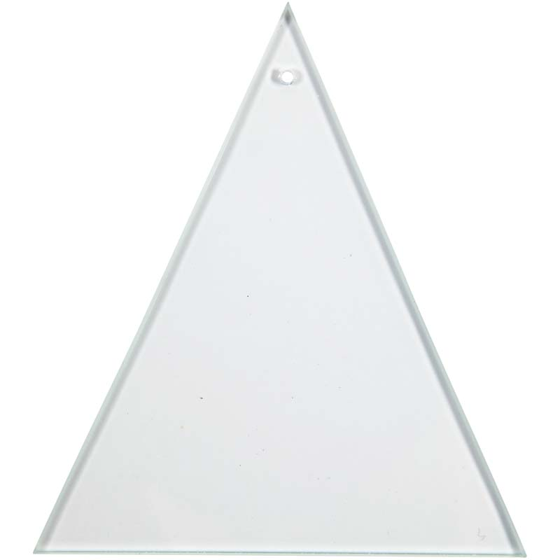 CC Glass plate triangle, 10 pcs