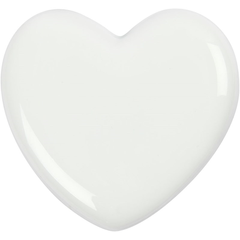 CC Porseleinen Hart 6,5x6,5 cm