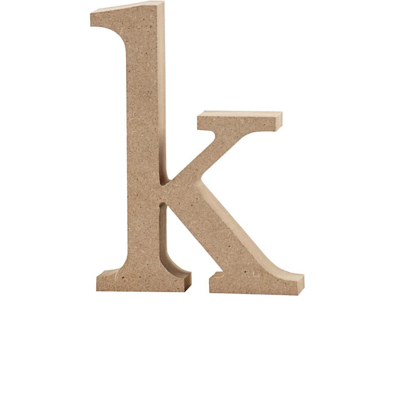 CC MDF Kleiner Buchstabe K 8 cm