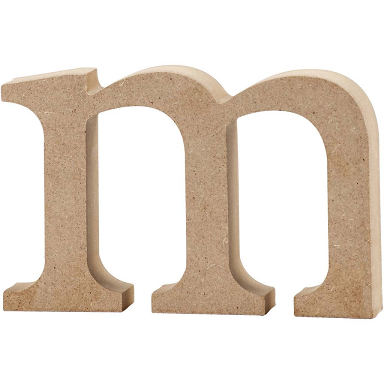 CC MDF Small Letter M 8 cm