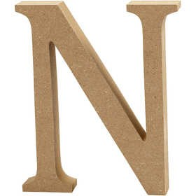 CC MDF Großbuchstabe N 13 cm