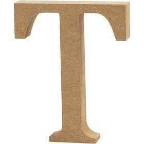 CC MDF Hoofdletter T 13 cm