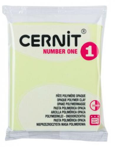 Cernit Number One Pastel Yellow 56g - Polymeerklei & Boetseerklei