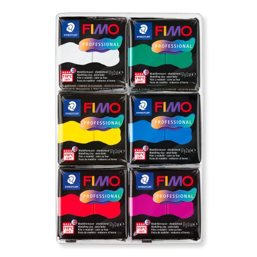 Fimo Professional 6x57g Primaire Kleuren 8040 - Polymeerklei