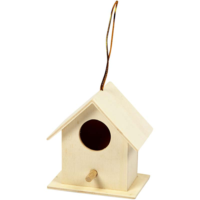 CC Houten Mini Vogelhuis 6x6 cm