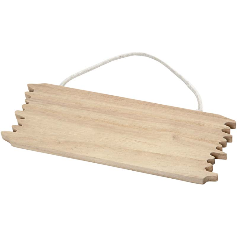 CC Houten Schild 6x5,5 cm
