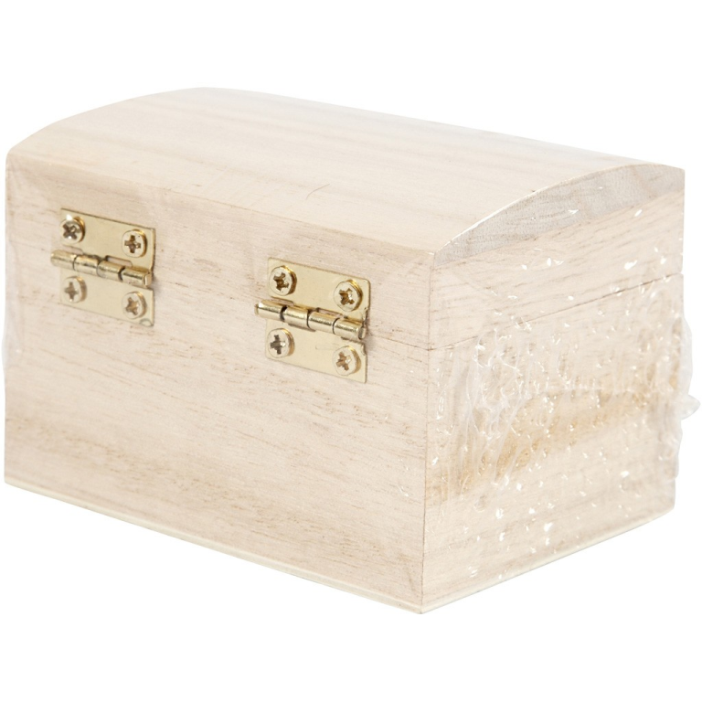 CC Houten Schatkist 8x6x4,5 cm