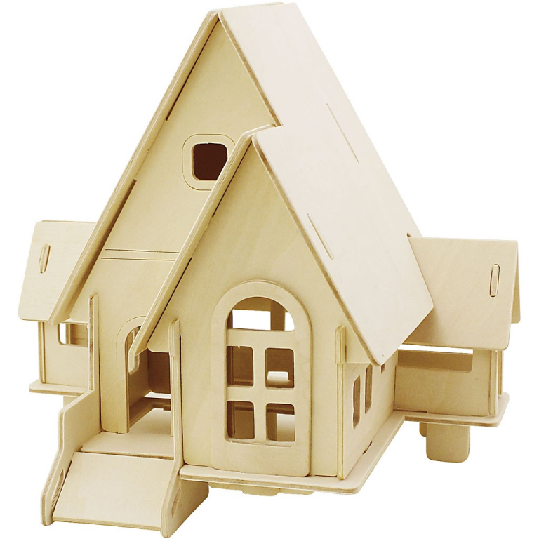 CC 3D Houten Constructie Set Huis