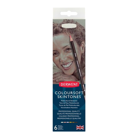 Derwent Coloursoft Skin Tones 6 Pack