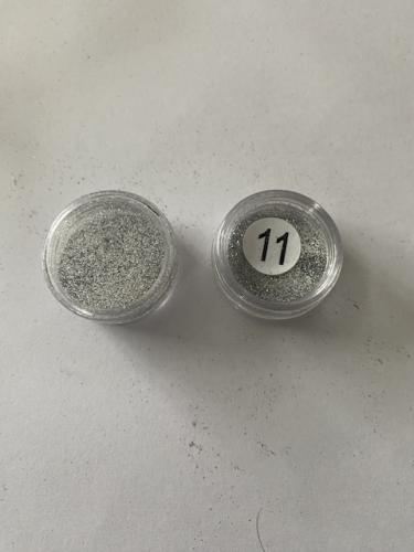 Afwerking Glitter Powder 11 Zilver - Polymeerklei / Boetseerklei