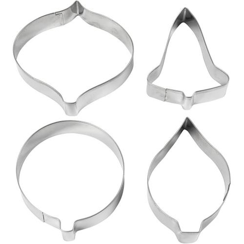Creativ Company - CC Cookie Cutters 8 cm Christmas Baubles 4 pcs | CheapestHobby