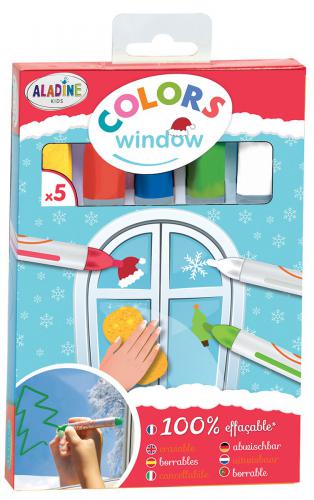 Aladine Kids Fensterstifte Set 5 Stück Weihnachten | GoedkoopsteHobby