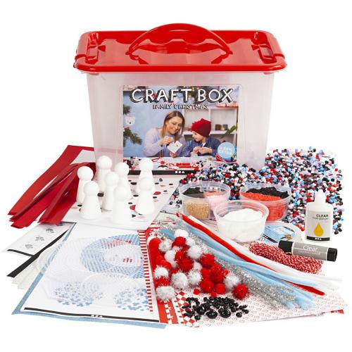 Creativ Company - CC Hobbybox Kerst met de Familie 34x24x20 cm | GoedkoopsteHobby