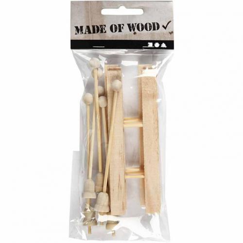 Creativ Company - CC Holzskier 11x3,8 cm 3 Sets | GoedkoopsteHobby