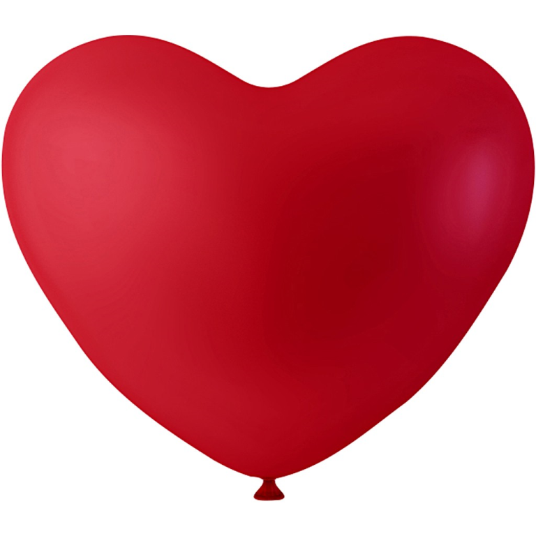 Ballonherz 23 cm Rot 8 Stück
