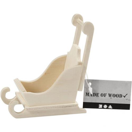Creativ Company - CC Wooden Miniature Sled 8x5x9 cm | CheapestHobby