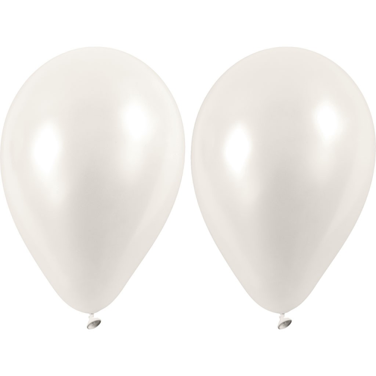 Luftballons 23 cm Weiß 10 Stück