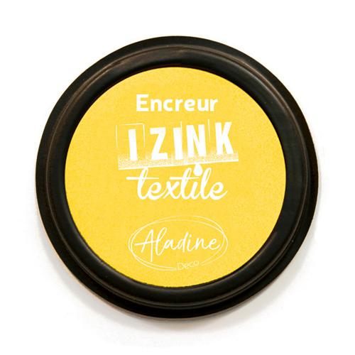 Aladine Izink Inktkussen Textiel Geel | GoedkoopsteHobby
