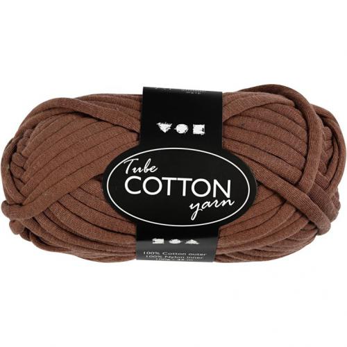 Creativ Company - CC Tube Cotton Yarn 100gr Brown | CheapestHobby