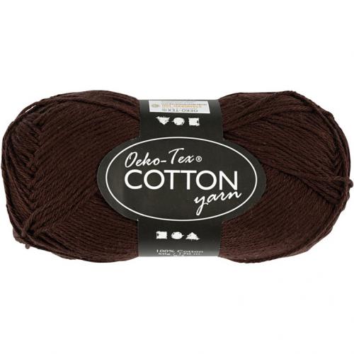 Creativ Company - CC Baumwollgarn 8/4 50g Dunkelbraun | GoedkoopsteHobby