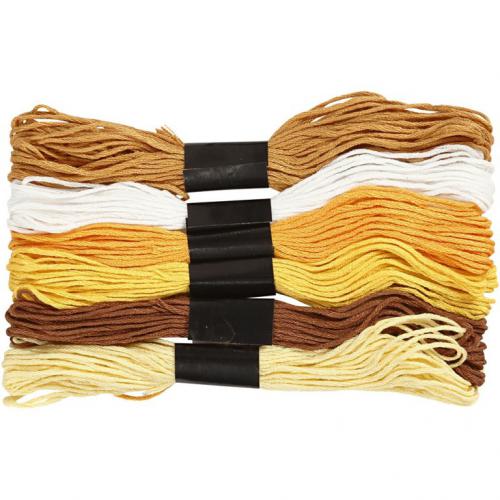 Creativ Company - CC Creotime Stickgarn 1 mm Gold 6 Stück | GoedkoopsteHobby
