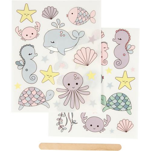 Creativ Company - CC Rub-on Sticker Ozean 12x15 cm 2 Blatt | GoedkoopsteHobby