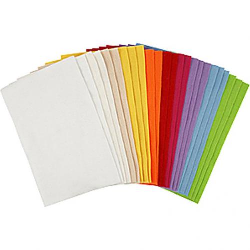 Creativ Company - CC Hobbyfilzpaket Regenbogen A4 24 Stück | GünstigsteHobby