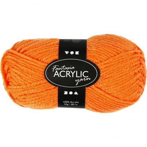 Creativ Company - CC Fantasia Acrylgarn 50gr Orange | GünstigsteHobby