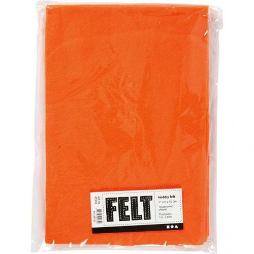 Creativ Company - CC Bastelfilz A4 Orange 10 Stück | GoedkoopsteHobby