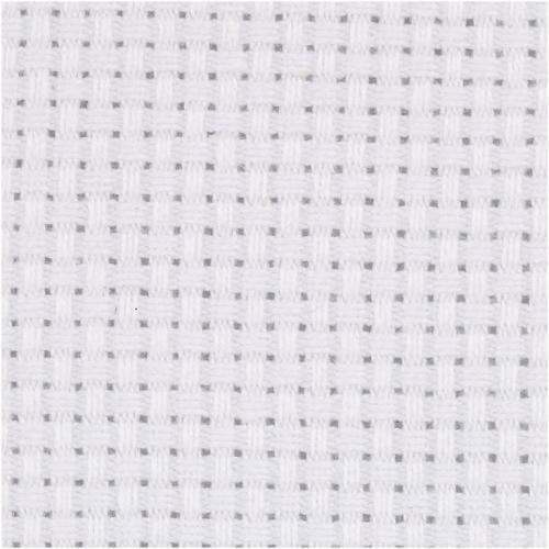 Creativ Company - CC Aida Counted Cross Stitch Fabric 24/10 Coarse 50x50 cm White | GoedkoopsteHobby